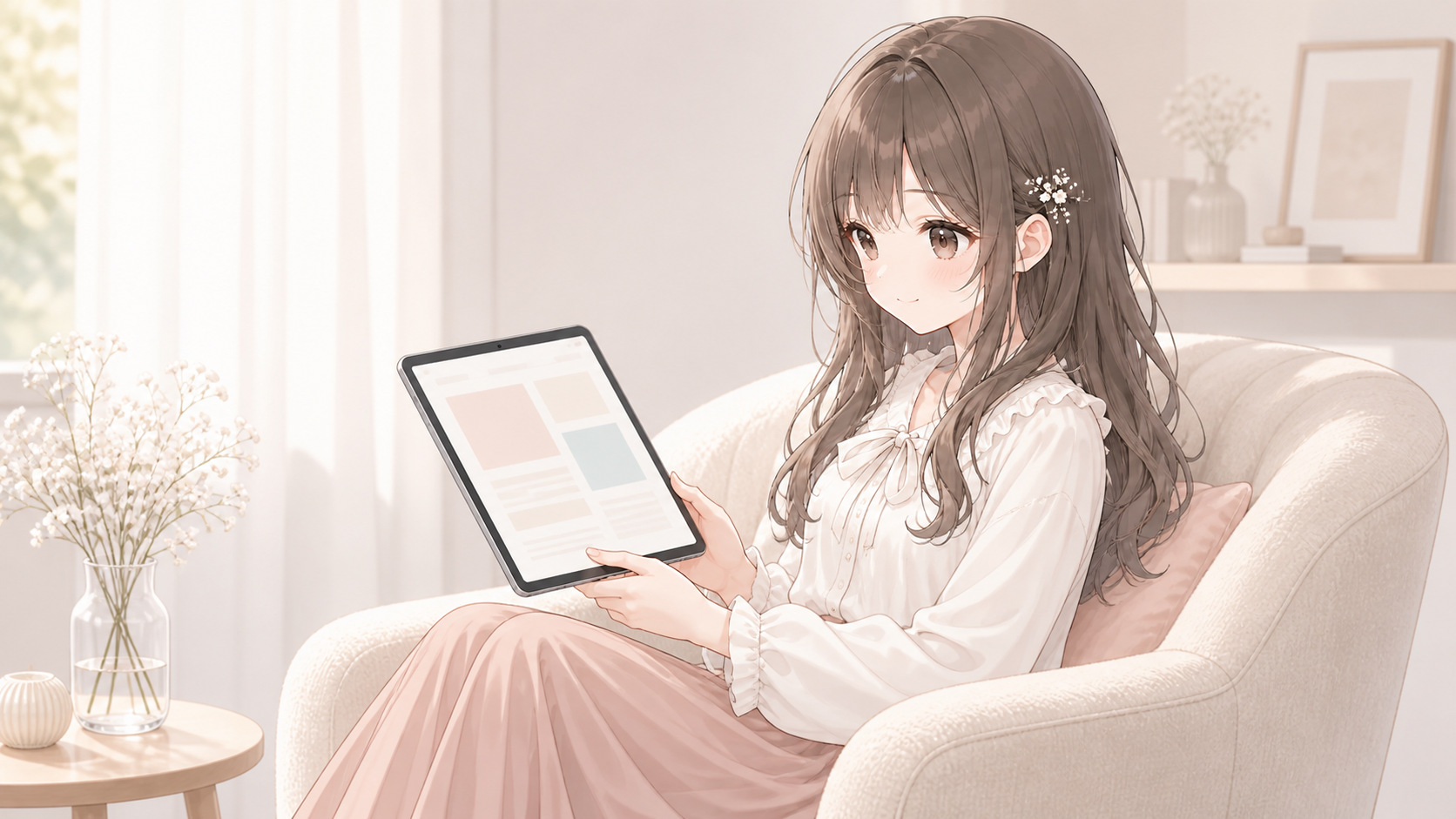 記事の読みやすさを考えながら表示位置を見直す白石琴葉