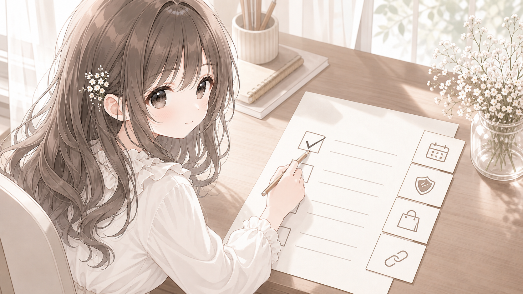 提携前に成果条件を確認する白石琴葉