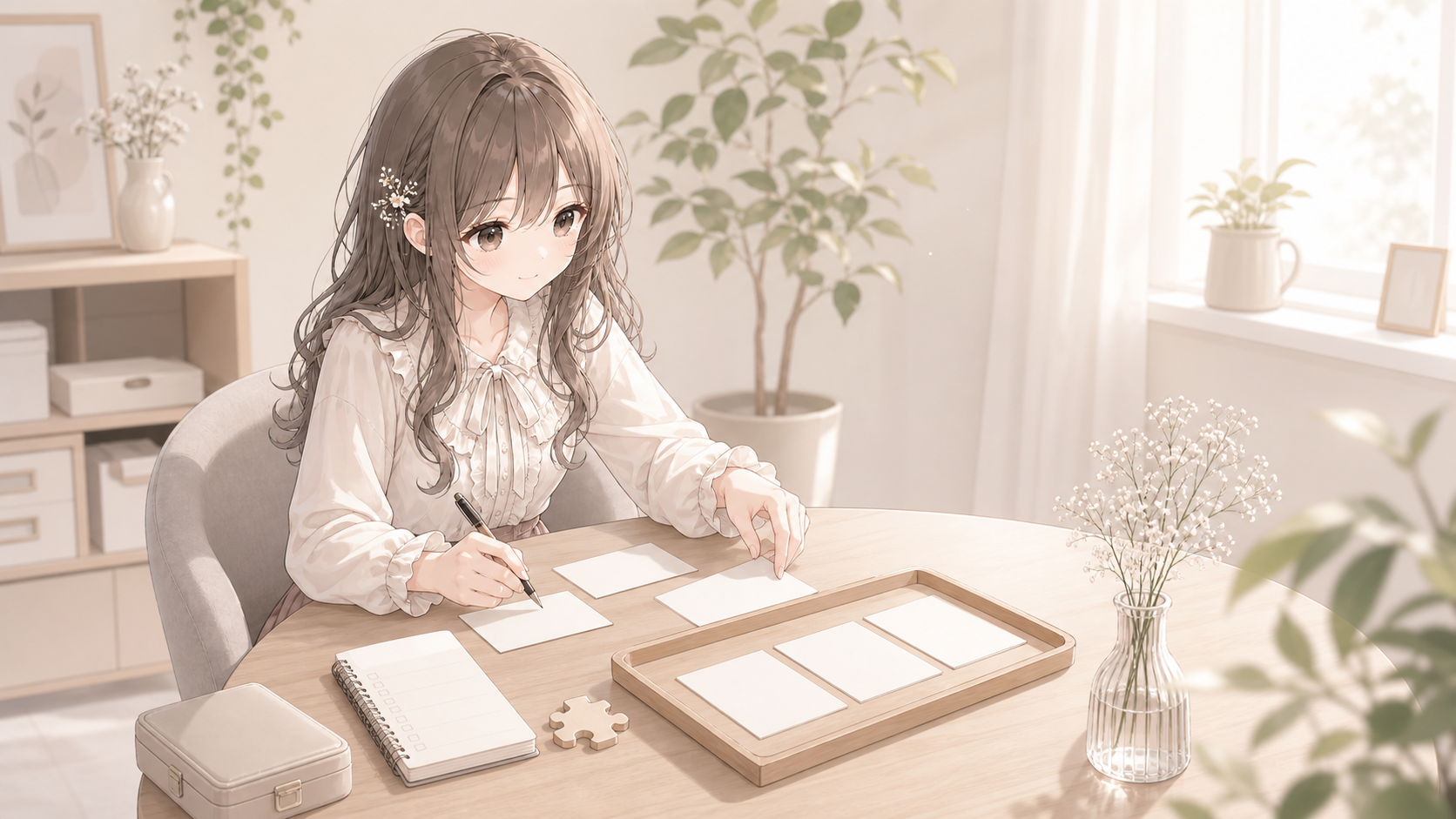 困りごとを小さなカードに整理する白石琴葉