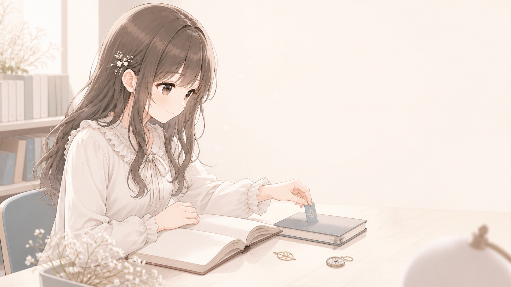 次に読むページへしおりを添える白石琴葉