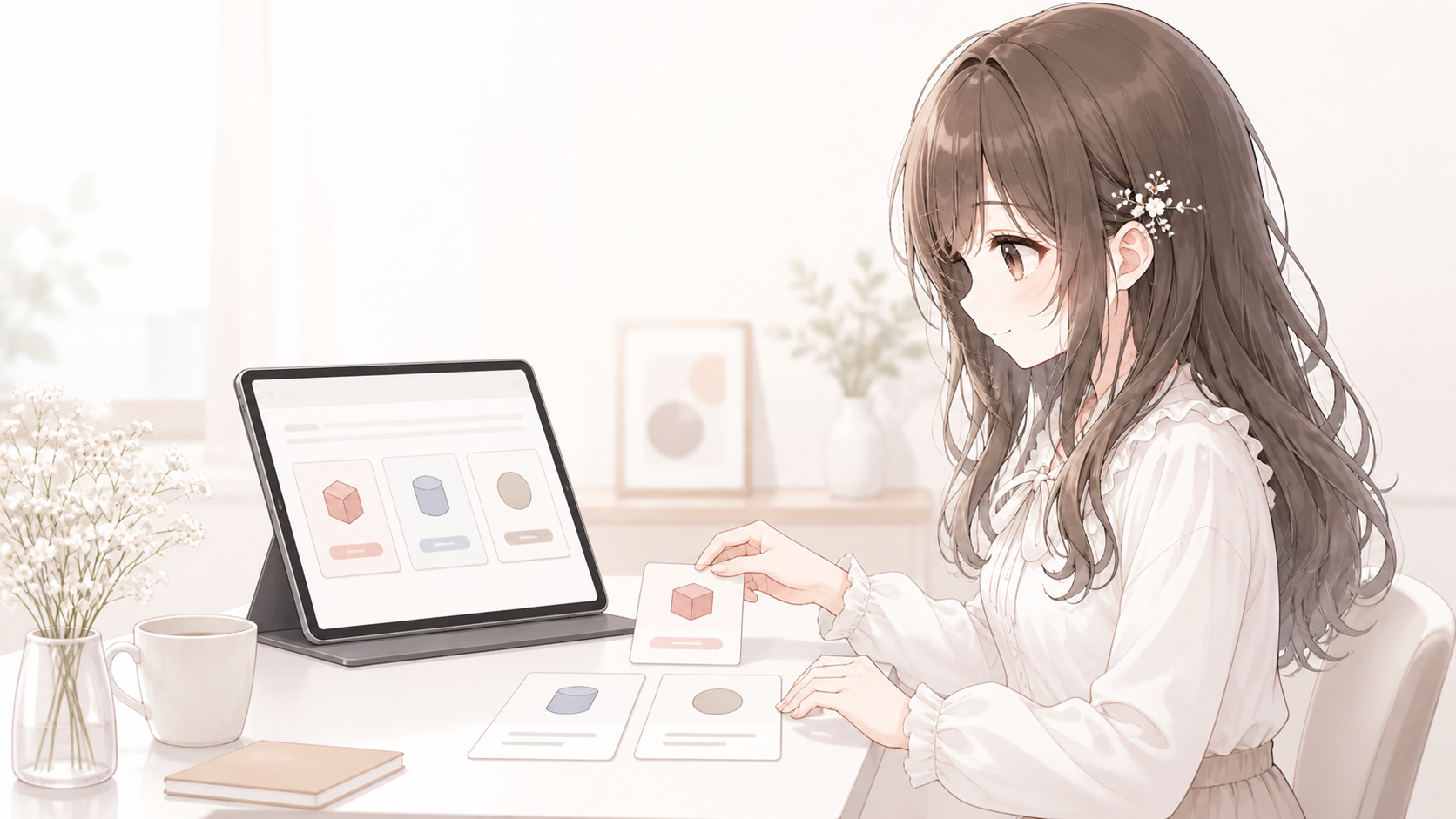 コトリンクで商品カードを整える白石琴葉